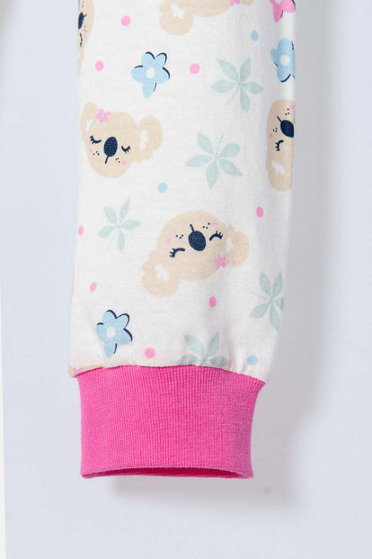 PIJAMA DE LITTLEMIC CON PANTALÓN LARGO MULTICOLOR PARA BEBE NIÑA