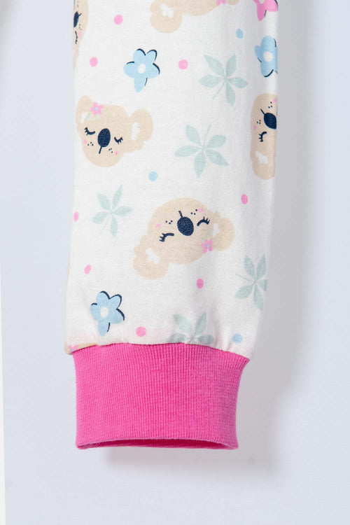 Card slide image -  PIJAMA DE LITTLEMIC CON PANTALÓN LARGO MULTICOLOR PARA BEBE NIÑA