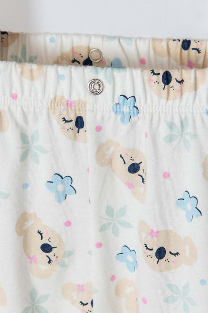 PIJAMA DE LITTLEMIC CON PANTALÓN LARGO MULTICOLOR PARA BEBE NIÑA