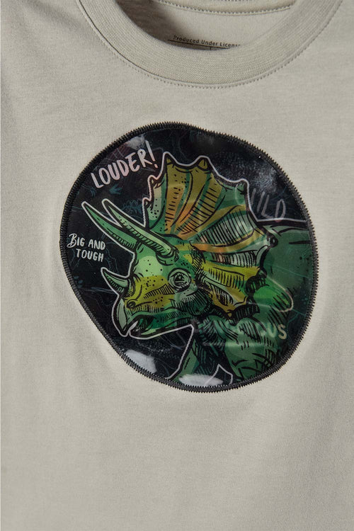 CAMISETA DE LITTLEMIC MANGA CORTA VERDE PARA NIÑO 2T A 5T