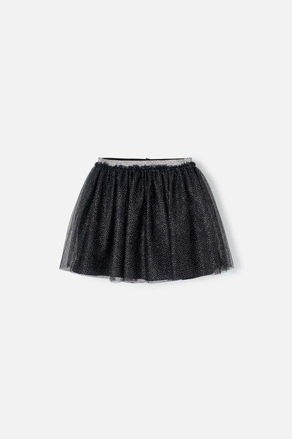 FALDA DE MIC TIPO TUTÚ NEGRA PARA NIÑA
