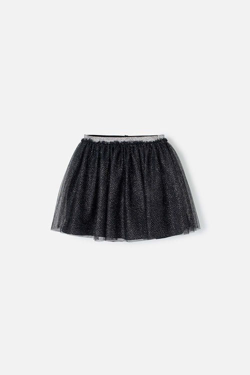 FALDA DE MIC TIPO TUTÚ NEGRA PARA NIÑA