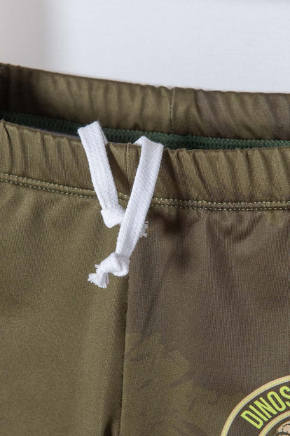 CONJUNTO DE BAÑO LITTLEMIC VERDE PARA NIÑO 2T A 5T