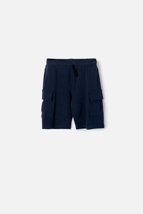 BERMUDA DE MIC CON CORDÓN AZUL PARA NIÑO
