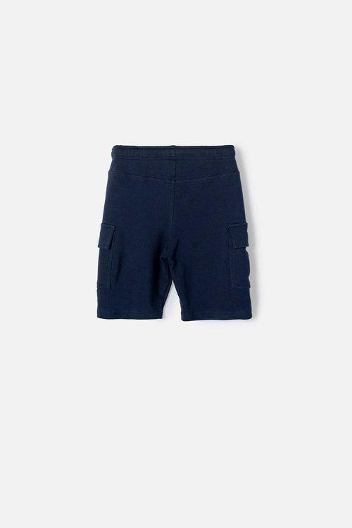 BERMUDA DE MIC CON CORDÓN AZUL PARA NIÑO