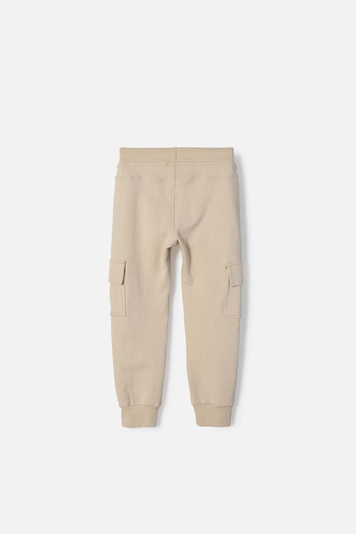 JOGGER DE MIC CON CORDÓN CAQUI PARA NIÑO