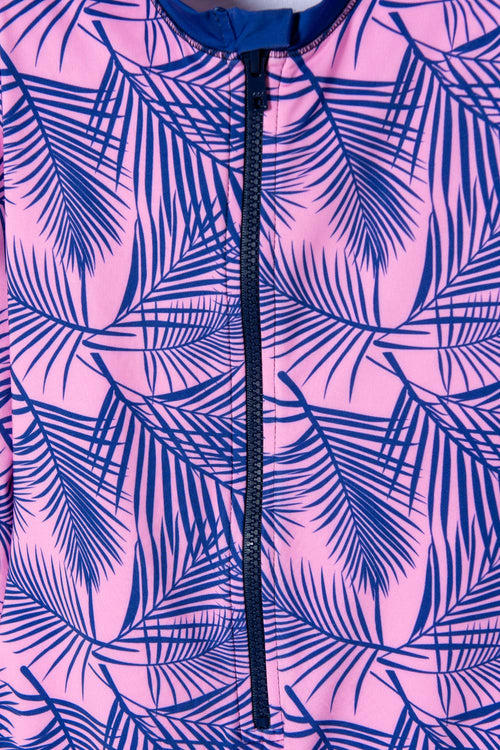 Card slide image -  VESTIDO DE BAÑO MIC MANGA LARGA MORADO PARA NIÑA