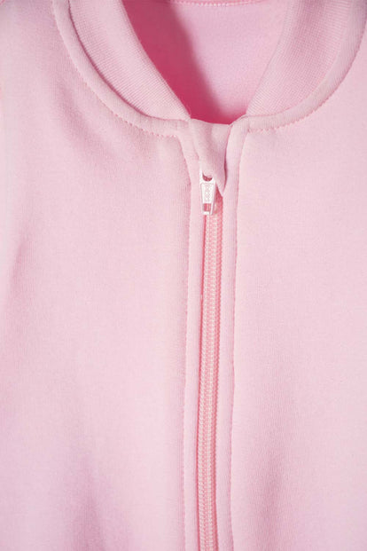 CONJUNTO DE LITTLEMIC X3 PIEZAS MARFIL Y ROSADO PARA BEBÉ NIÑA