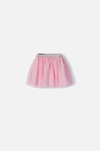 FALDA DE LITTLEMIC CORTA ROSADA PARA NIÑA 2T A 5T
