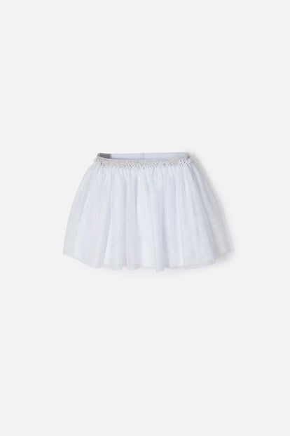 FALDA DE MIC CORTA BLANCO PARA NIÑA