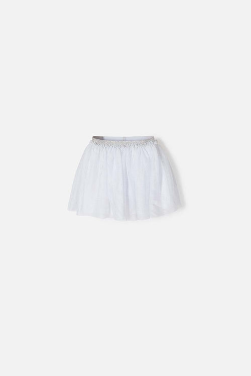 FALDA LITTLEMIC TIPO TUTÚ BLANCO PARA NIÑA 2T A 5T
