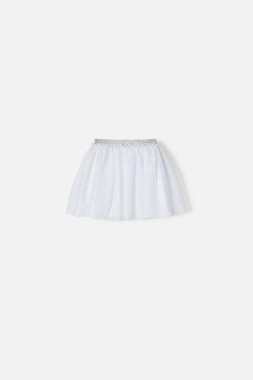 FALDA LITTLEMIC TIPO TUTÚ BLANCO PARA NIÑA 2T A 5T