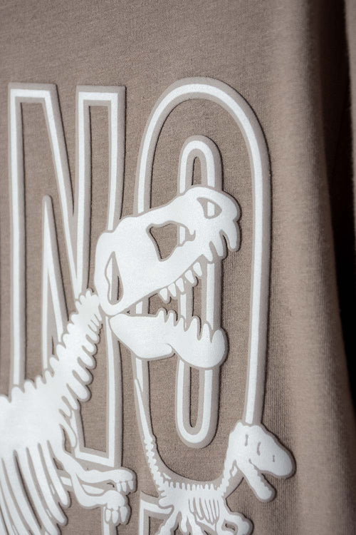 CAMISETA DE MIC MANGA CORTA TAUPE PARA NIÑO
