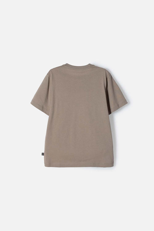 CAMISETA DE MIC MANGA CORTA TAUPE PARA NIÑO