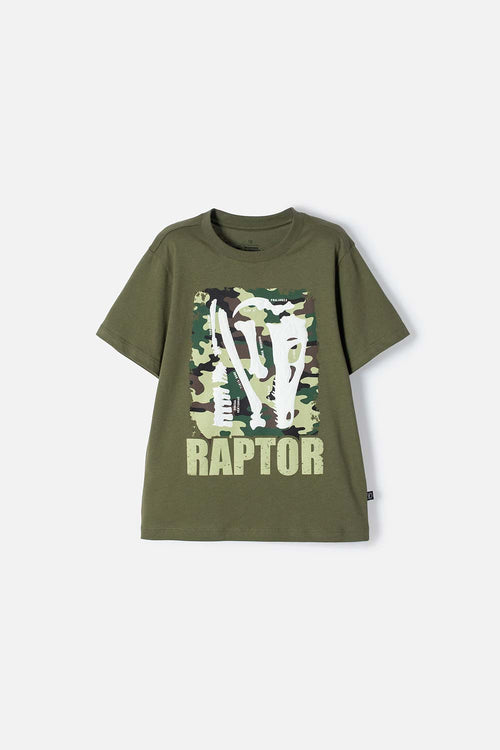 CAMISETA DE MIC MANGA CORTA VERDE PARA NIÑO