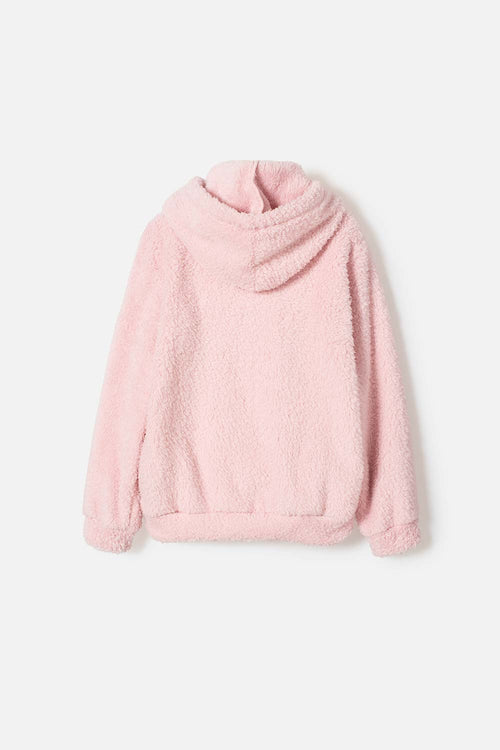 BUZO DE MIC CON CAPUCHA ROSA PARA NIÑA