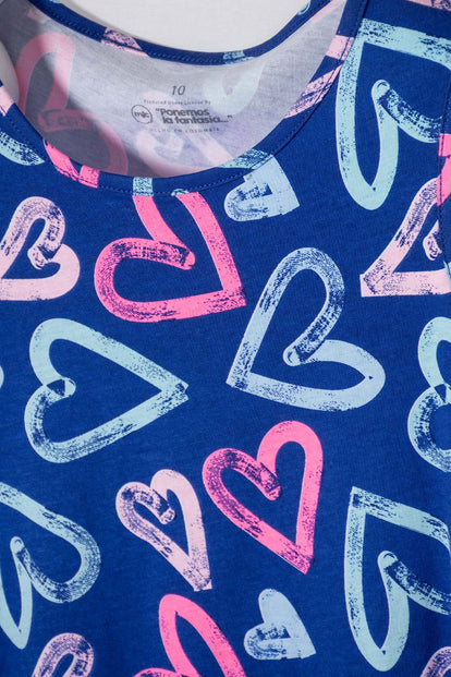 VESTIDO DE MIC MANGA SISA MULTICOLOR PARA NIÑA