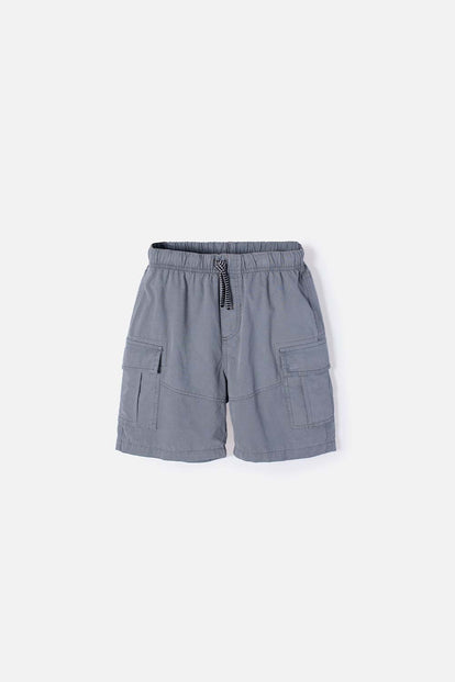 BERMUDA DE MIC CON CORDÓN GRIS PARA NIÑO
