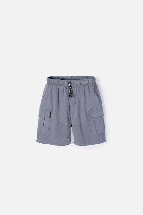 BERMUDA DE MIC CON CORDÓN GRIS PARA NIÑO
