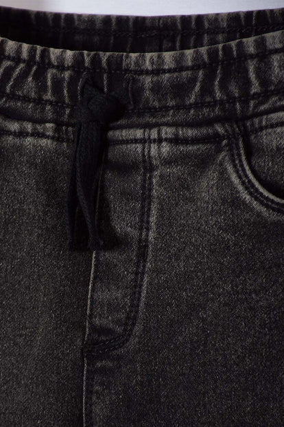 JOGGER DE LITTLEMIC CON BOLSILLOS NEGRO PARA NIÑO 2T A 5T