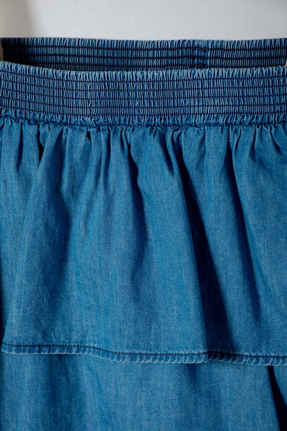 FALDA DE MIC CON BOLERO AZUL PARA NIÑA