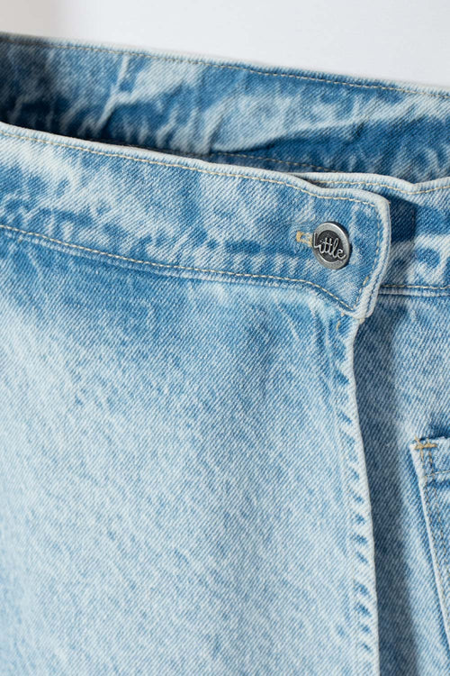 FALDA DE LITTLEMIC DENIM AZUL PARA NIÑA 2T A 5T