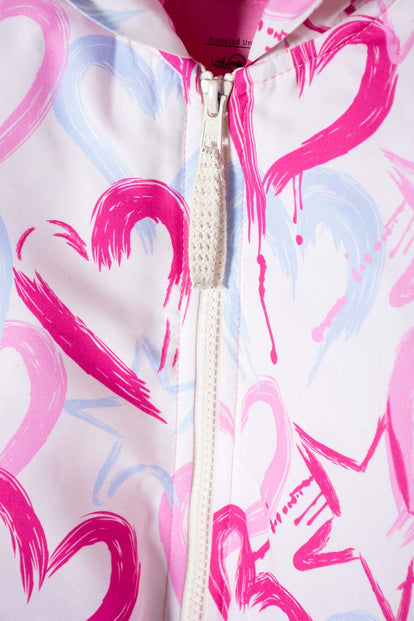 CHAQUETA LITTLEMIC MULTICOLOR CON CIERRE AJUSTABLE EN FRENTE PARA NIÑA 2T A 5T