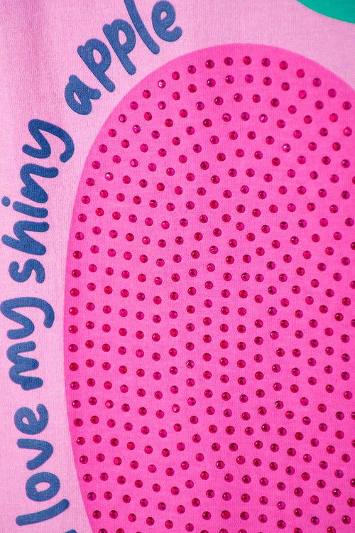 CAMISETA DE MIC MANGA CORTA ROSADO PARA NIÑA