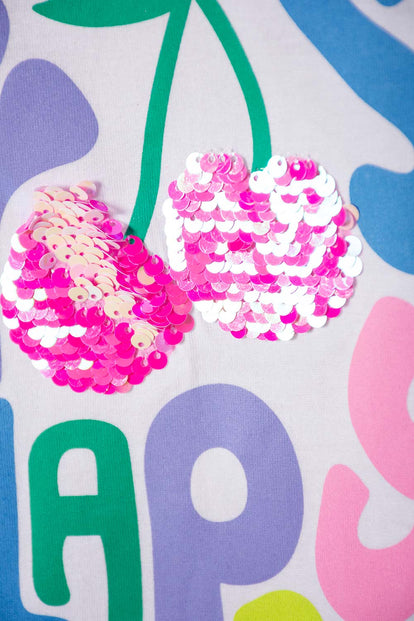 CAMISETA DE MIC MANGA CORTA BLANCO PARA NIÑA