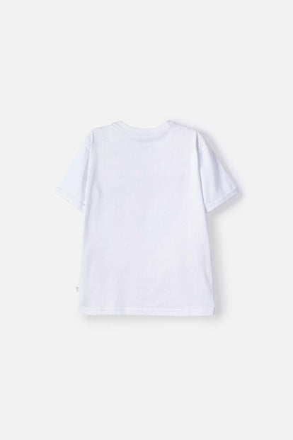 CAMISETA DE MIC MANGA CORTA BLANCO PARA NIÑA