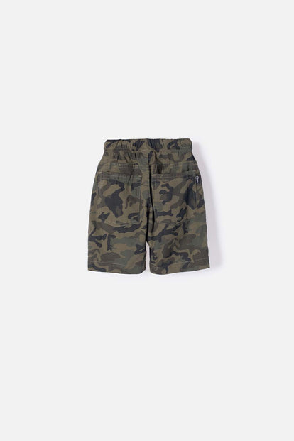 BERMUDA DE LITTLEMIC CON CORDÓN VERDE PARA NIÑO 2T A 5T