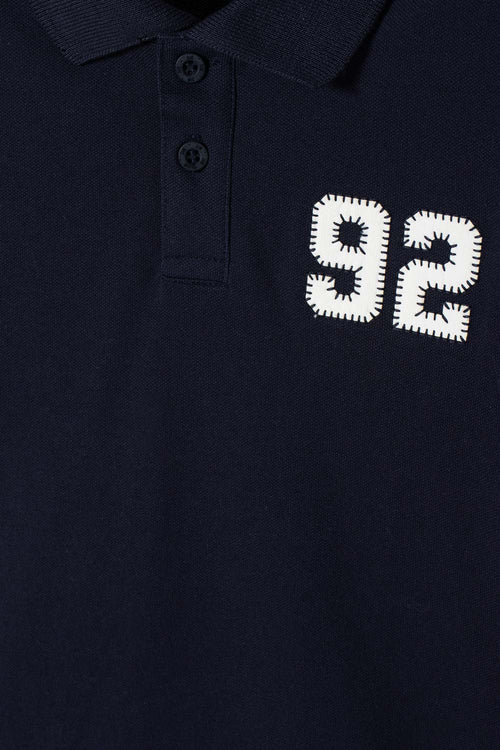 CAMISETA TIPO POLO DE MIC AZUL PARA NIÑO