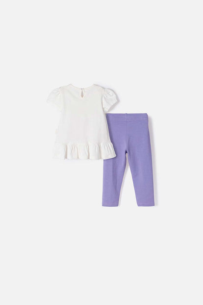 CONJUNTO DE LITTLEMIC CON PANTALÓN LARGO MULTICOLOR PARA BEBÉ NIÑA