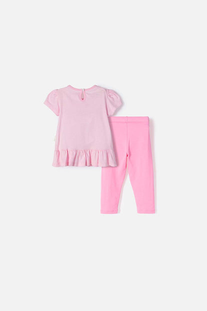 CONJUNTO LITTLEMIC MULTICOLOR DE PANTALÓN LARGO PARA BEBÉ NIÑA