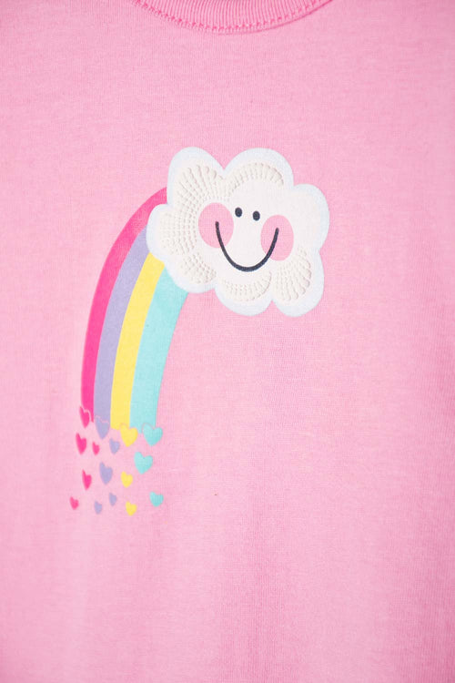 CONJUNTO LITTLEMIC MULTICOLOR MANGA CORTA PARA BEBÉ NIÑA