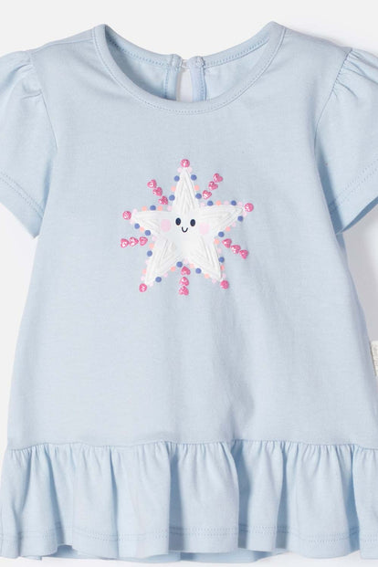 CONJUNTO DE LITTLEMIC CON PANTALÓN LARGO MULTICOLOR PARRA BEBÉ NIÑA