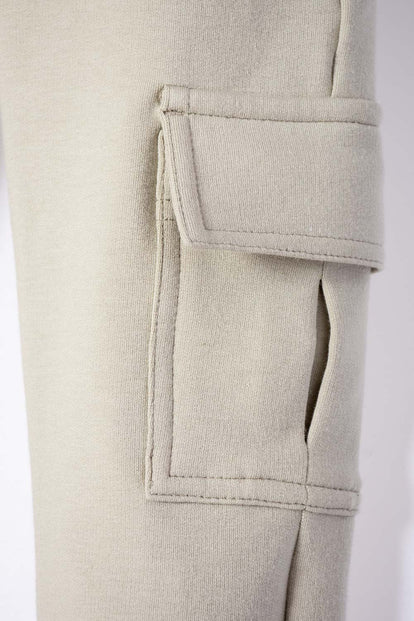 JOGGER LITTLEMIC CON CORDÓN CAFÉ PARA NIÑO 2T A 5T