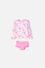 VESTIDO DE BAÑO LITTLEMIC MULTICOLOR MANGA LARGA PARA NIÑA 2T A 5T