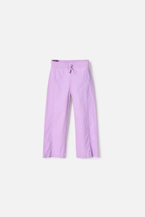 JOGGER DE LITTLEMIC CON CORDÓN LILA PARA NIÑA 2T A 5T