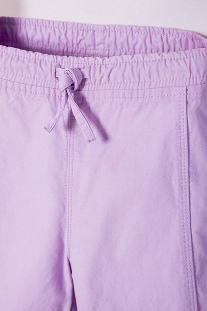 JOGGER DE LITTLEMIC CON CORDÓN LILA PARA NIÑA 2T A 5T