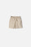SHORT DE MIC CON CORDÓN CAQUI PARA NIÑA