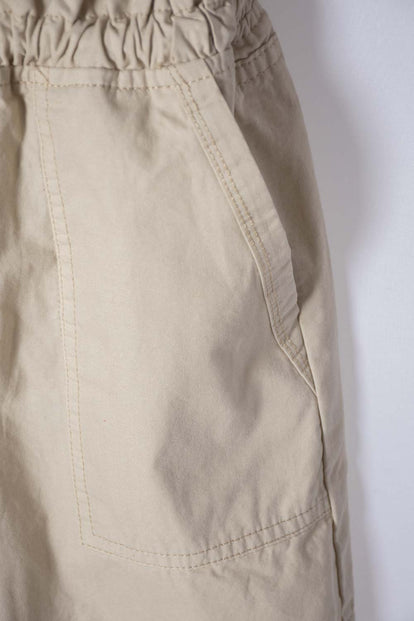 SHORT DE MIC CON CORDÓN CAQUI PARA NIÑA