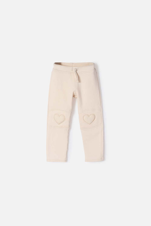 JOGGER DE LITTLEMIC CON CORDÓN ALMENDRA PARA NIÑA 2T A 5T