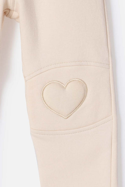 JOGGER DE LITTLEMIC CON CORDÓN ALMENDRA PARA NIÑA 2T A 5T