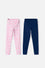 PACK X2 LEGGINS DE MIC MULTICOLOR PARA NIÑA