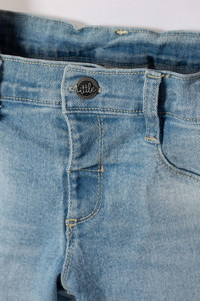 JEAN DE LITTLEMIC CON BOTA AMPLIA PARA NIÑA 2T A 5T