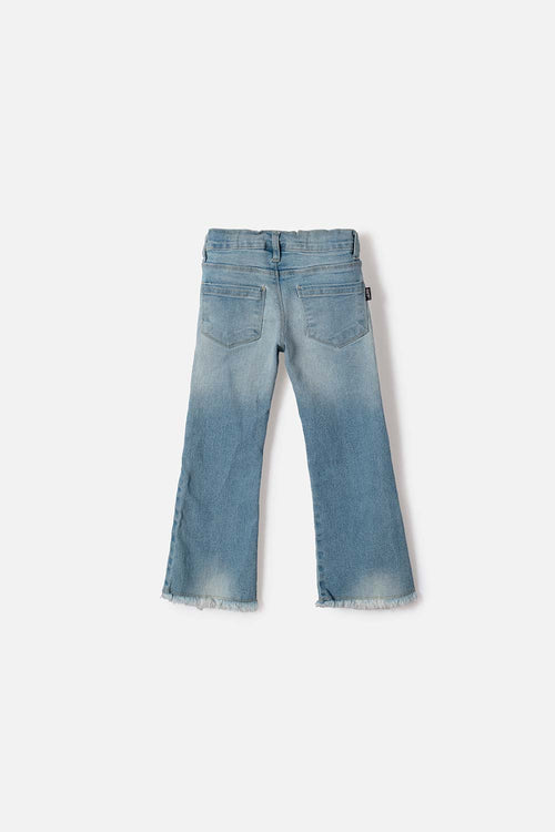 JEAN DE LITTLEMIC CON BOTA AMPLIA PARA NIÑA 2T A 5T