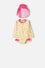 VESTIDO DE BAÑO DE LITTLEMIC CON SOMBRERO PARA BEBÉ NIÑA