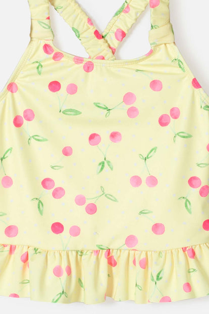 VESTIDO DE BAÑO LITTLEMIC MANGA SISA PARA NIÑA 2T A 5T