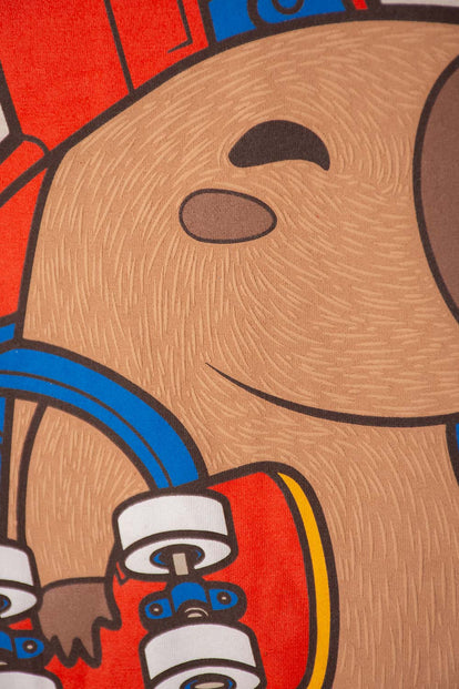 CAMISETA DE MIC MANGA CORTA ALMENDRA PARA NIÑO